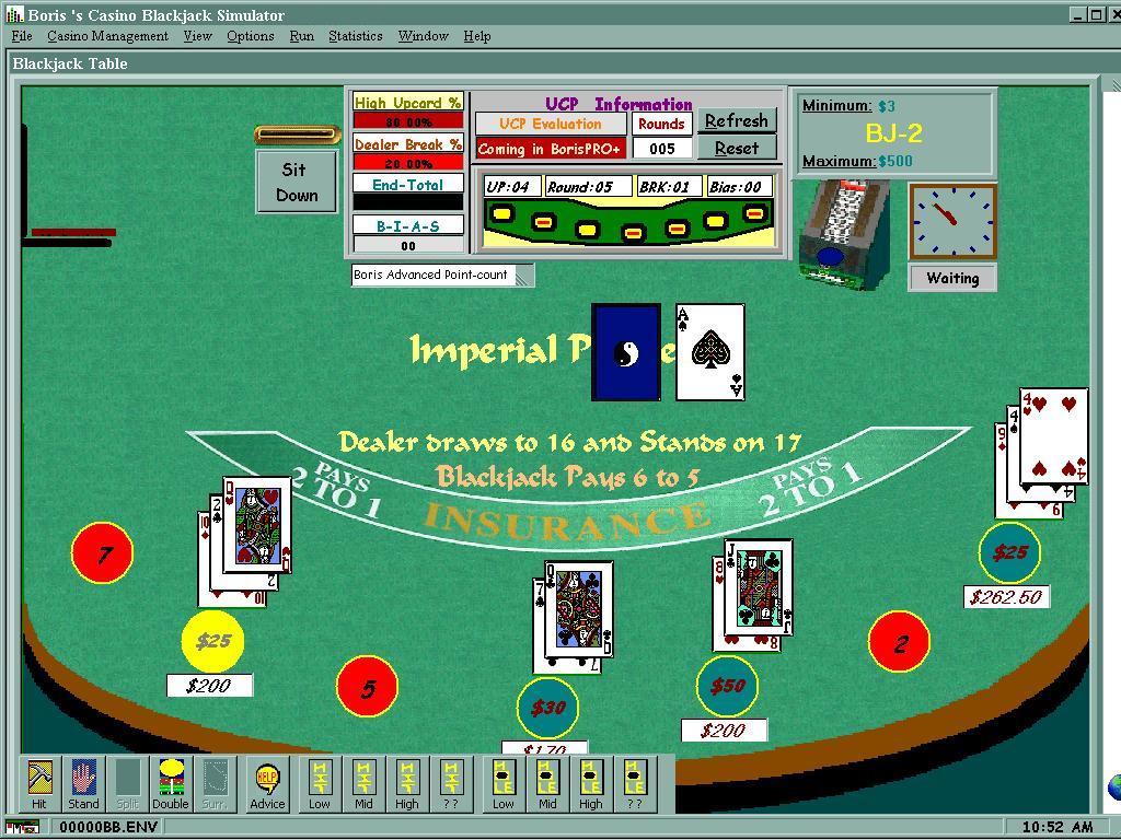 Another look at the Blackjack Table